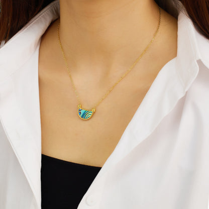 Oceana Abalone Shell Pendant Necklace