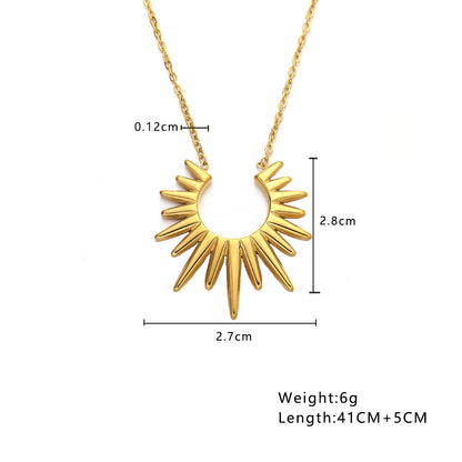 Solara Radiant Sunburst Necklace