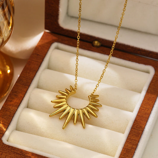 Solara Radiant Sunburst Necklace