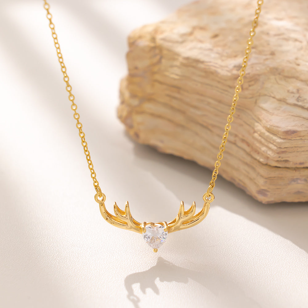 Celeste Antler Crystal Necklace