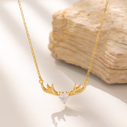 Celeste Antler Crystal Necklace