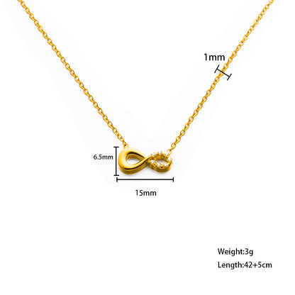 Infinity Zircon Necklace