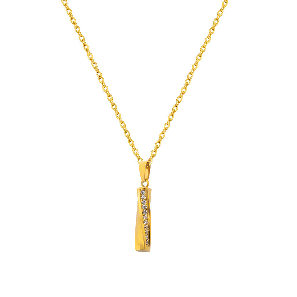 Astra Zircon Bar Pendant Set