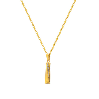 Astra Zircon Bar Pendant Set