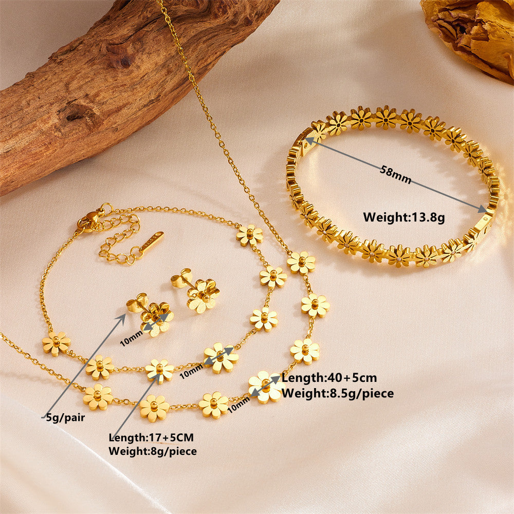 Golden Bloom Jewellery Set