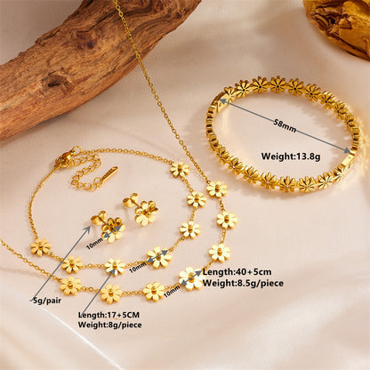 Golden Bloom Jewellery Set