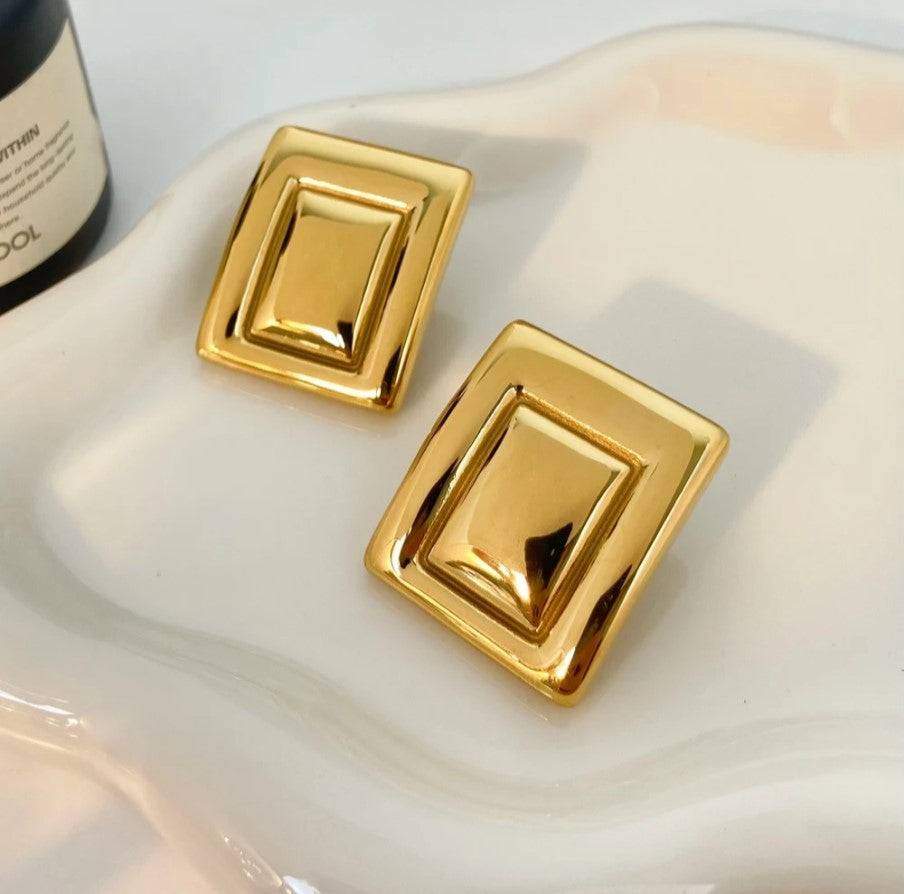 Metro Frame Statement Earrings
