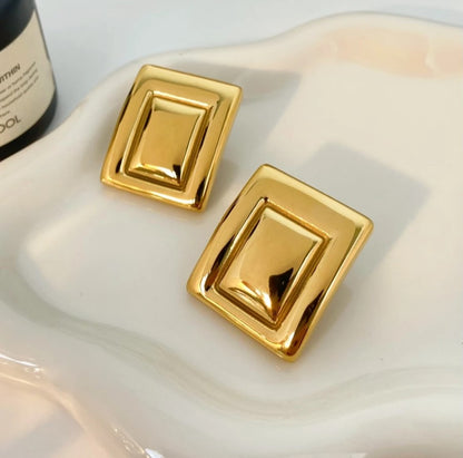 Metro Frame Statement Earrings