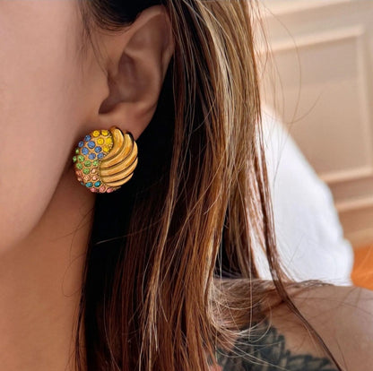 Celeste Shell Stud Earrings