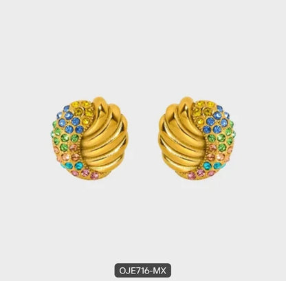 Celeste Shell Stud Earrings