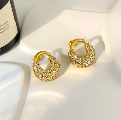 Crescent Stud Earrings