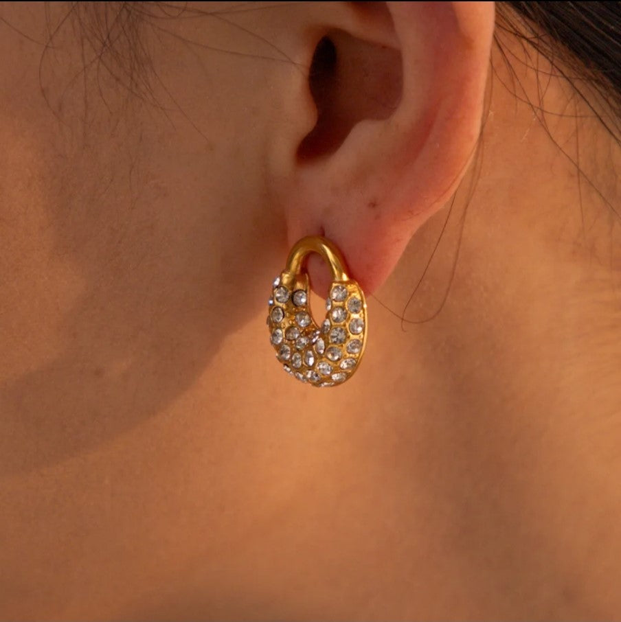 Crescent Stud Earrings