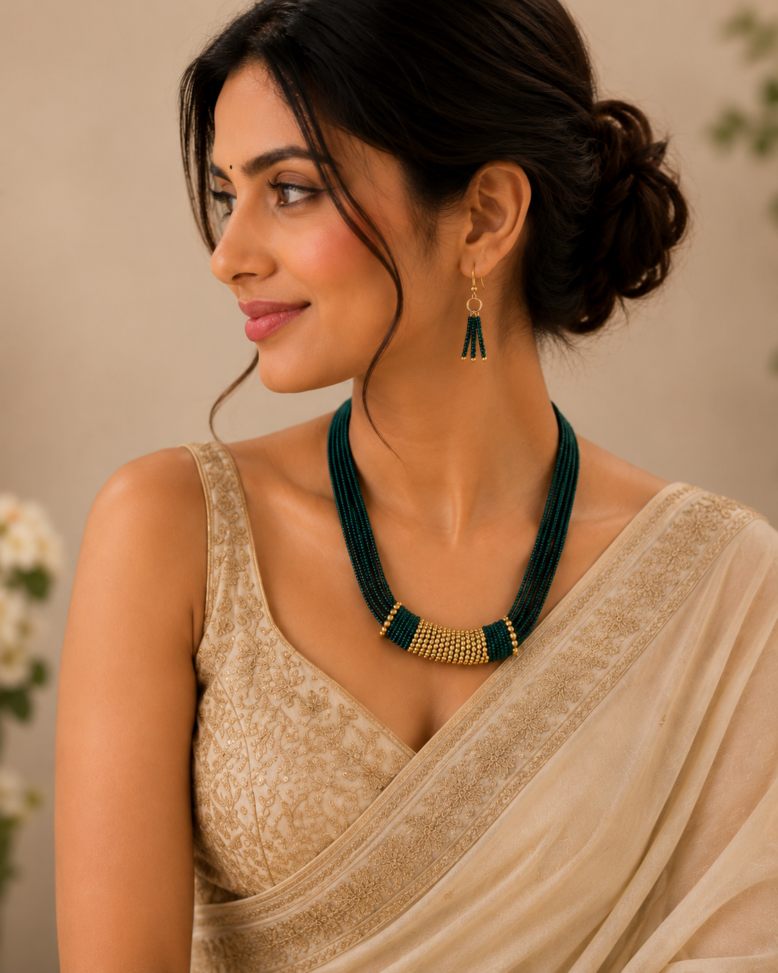 Saanvi Axis Beaded Necklace Set