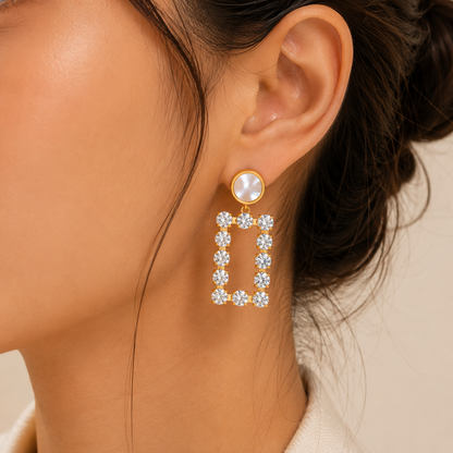 Celestia Zircon Drop Earrings