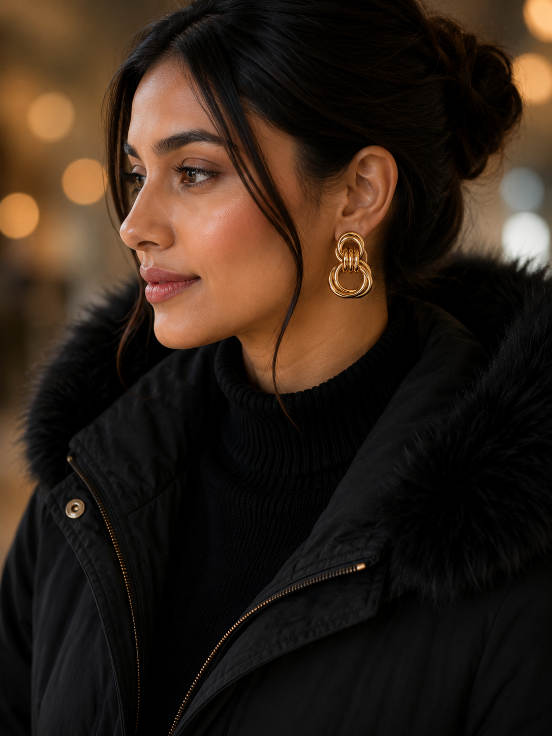 Saanvi Halo Link Earrings