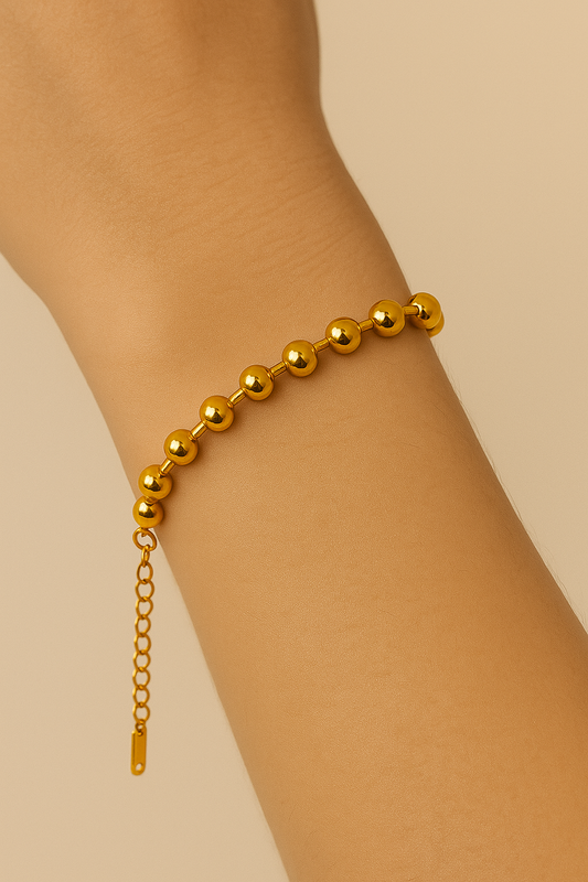 Classic Gold Bead Bracelet