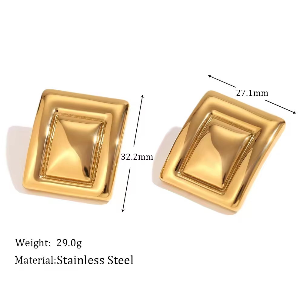 Metro Frame Statement Earrings