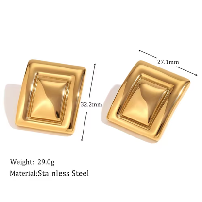 Metro Frame Statement Earrings