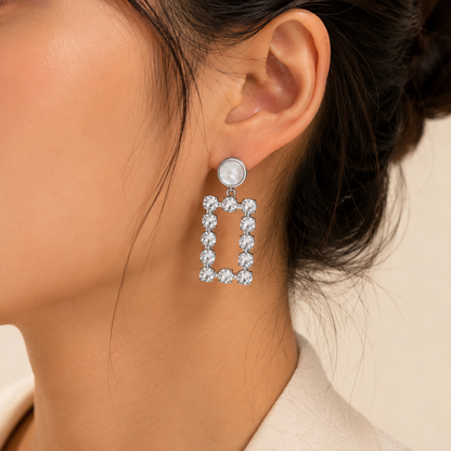 Celestia Zircon Drop Earrings