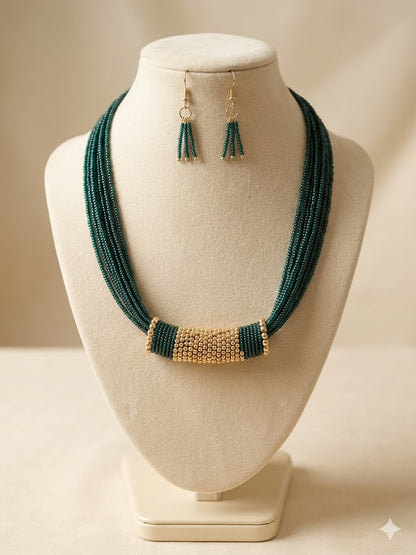Saanvi Axis Beaded Necklace Set