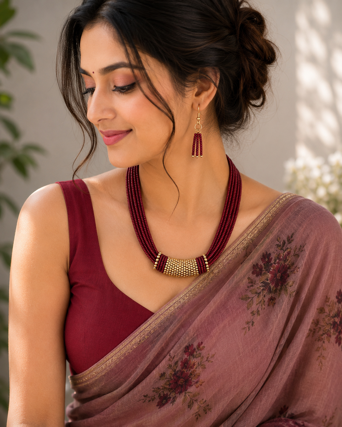 Saanvi Axis Beaded Necklace Set