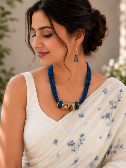 Saanvi Axis Beaded Necklace Set